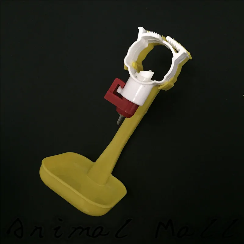 

10 pcs Chicken waterer Feeder Automatic drinking cups Yellow crane Cup Poultry wide mouth drinking Ball nipple Chicken tools