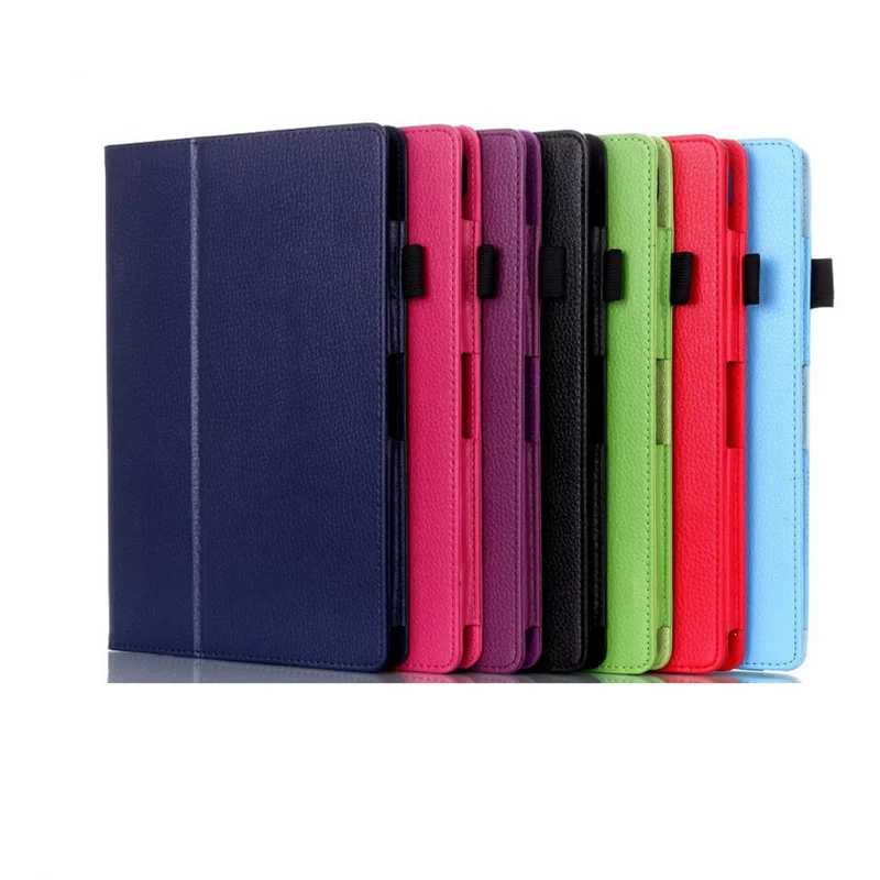 

Soft Lichee PU Leather Protective stand Cover Case For Lenovo Idea Tab A10-70 A7600 10.1"