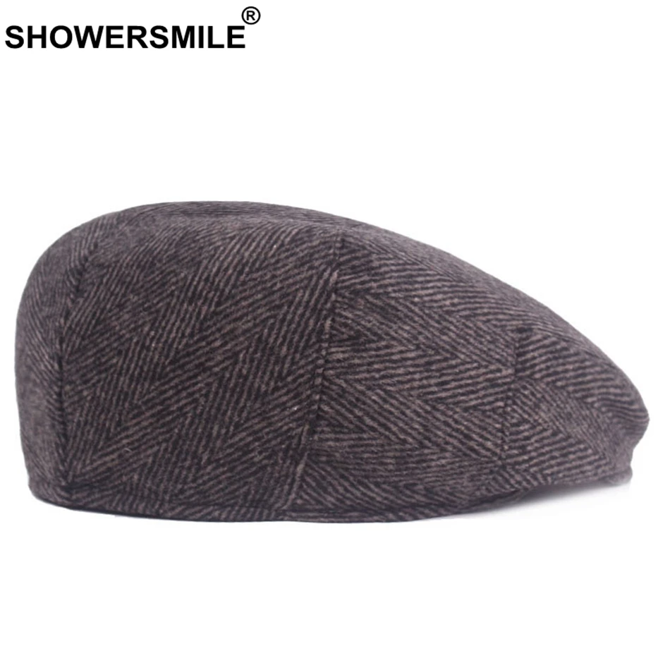mens herringbone flat cap