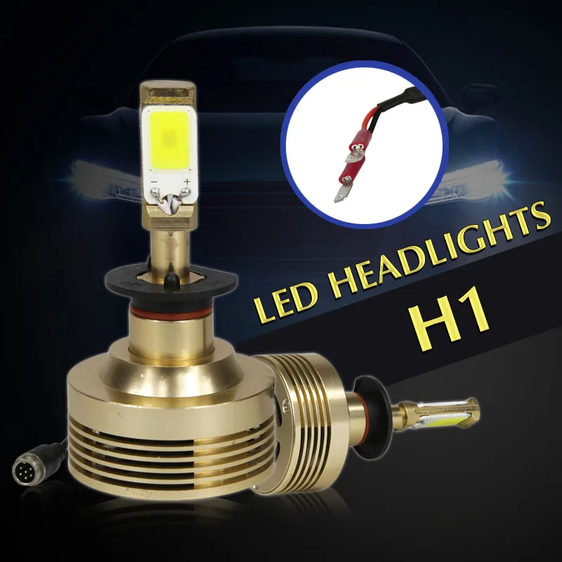 2pcs LED H1 Lamp Car Lights COB Headlight Bulbs 12V 72W 8000LM 6000K