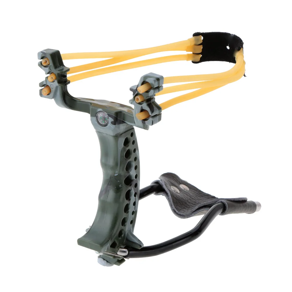 

Multicam Sling Shot Powerful Adult 2 Rubber Bands Folding Wrist Slingshot Catapult for Outdoor Hunting Shooting Game Competition