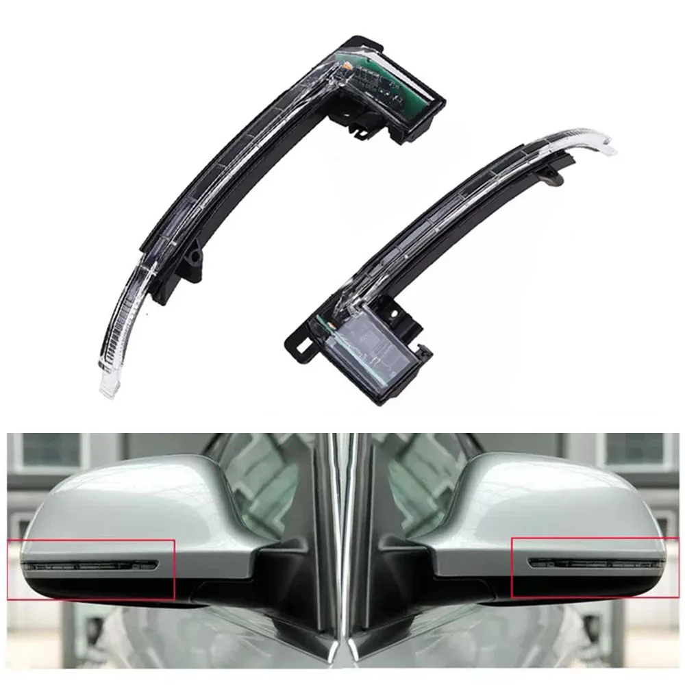 

JEAZEA 8K0949101 8K0949102 2Pcs Left Right Dynamic Wing Mirror Indicator Turn Signal Light Lamp For Audi A3 A4 S4 A5 S5 2016
