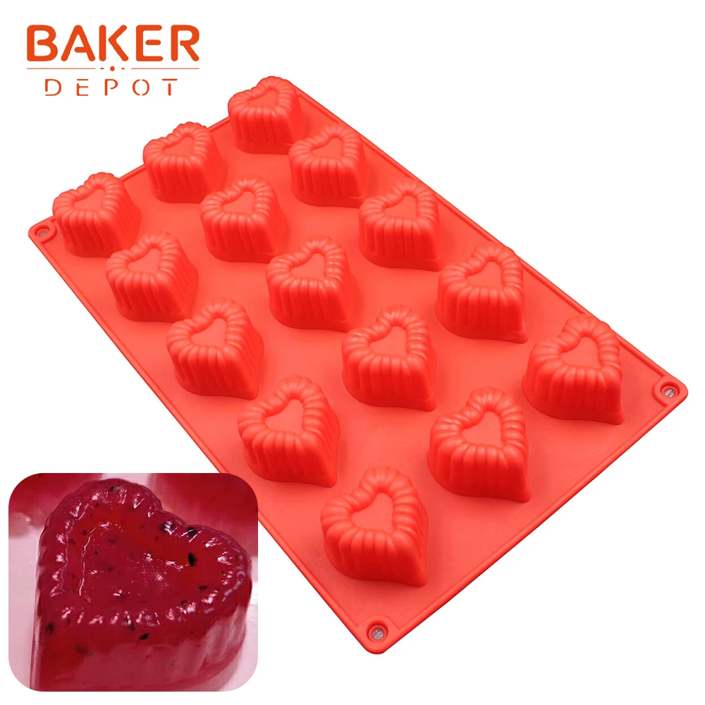 BAKER DEPOT силиконовая форма для шоколада, конфет, торта, выпечки, квадратный пудинг для желе для мыла, инструмент, лоток для льда, украшение торта - Цвет: CDSM-314