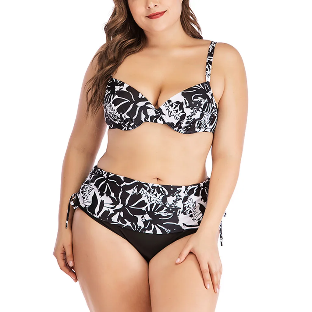 

Women Print Bikini Swimjupmsuit Swimsuit Beachwear Padded Swimwear Split Summer Casual Sea RegularSwimsuit