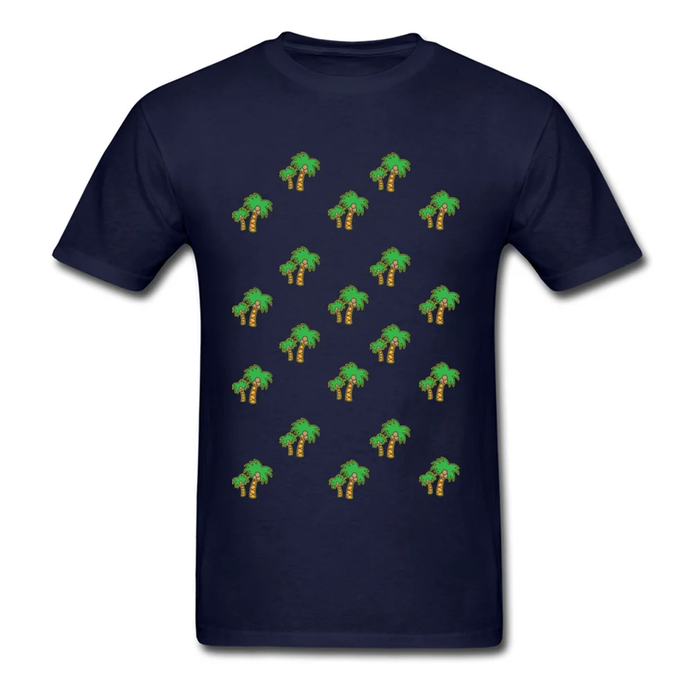 Mens Tops Tees Palm tree dream 2018 New Fashion Casual T-shirts 100% Cotton Short Sleeve Cool Tee Shirts O Neck Palm tree dream navy