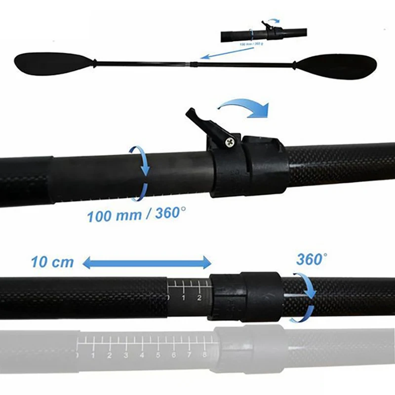 [Большие скидки] Горячая Распродажа, весло для Каяка из углеродистой стали, 10 см, регулируемое с бесплатной сумкой