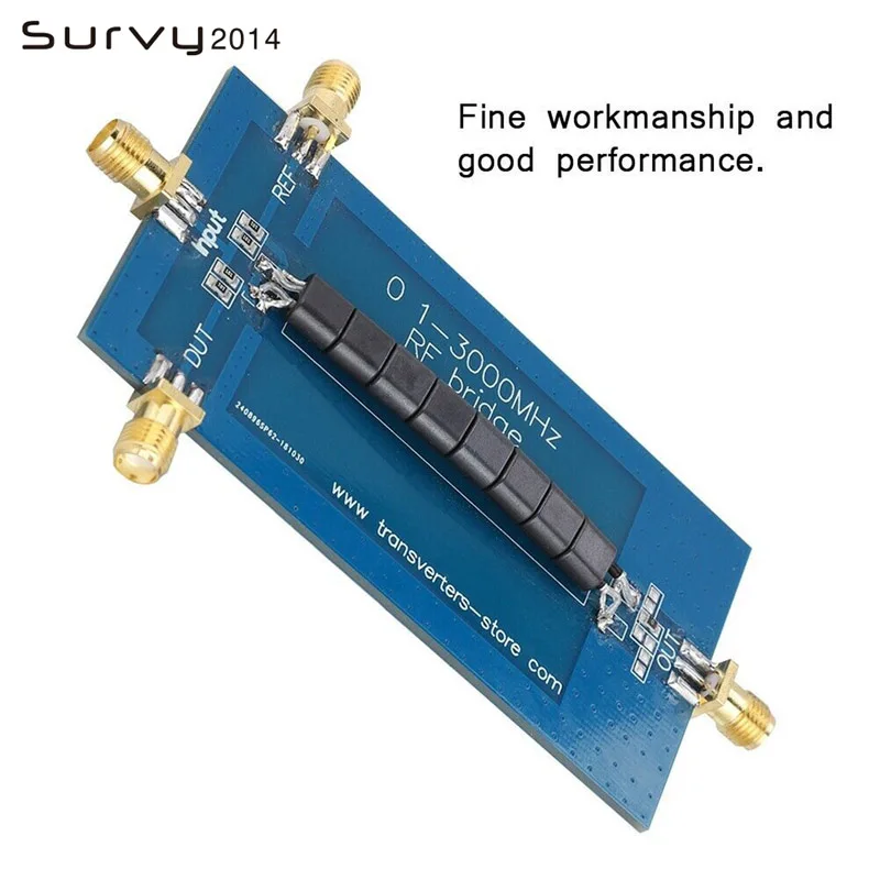 RF SWR Reflection Bridge 0.1-3000 MHZ Antenna Analyzer VHF UHF VSWR Return Loss
