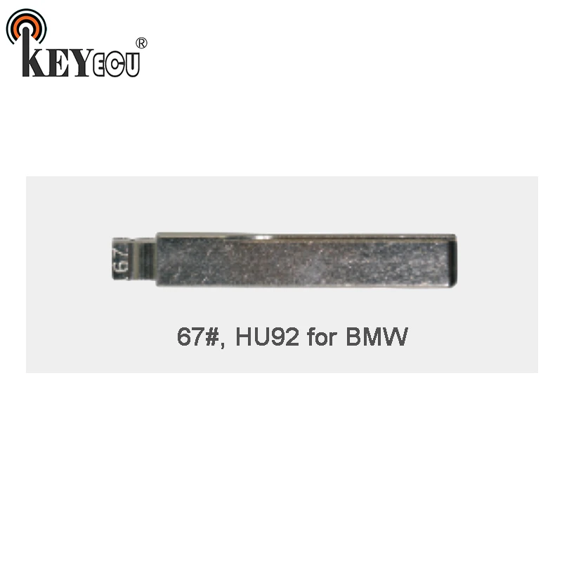 

KEYECU 25x KEYDIY Universal Remotes Flip Key Blade 67#, HU92 for BMW