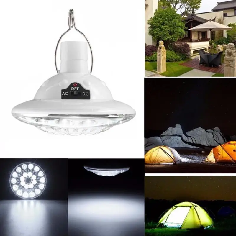 

22 LED Solar Lamp Ultra Bright Outdoor Camping Lamp Tent Light With Remote Control ABS Rechargeable Fishing Hanging Lighting