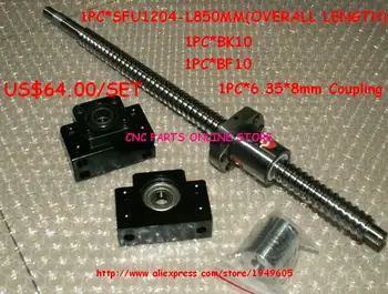 

ball screw set 1204-L850mm ballscrew + SFU1204 Ballnut + BK10BF10 Support + 6.35*8mm Coupling
