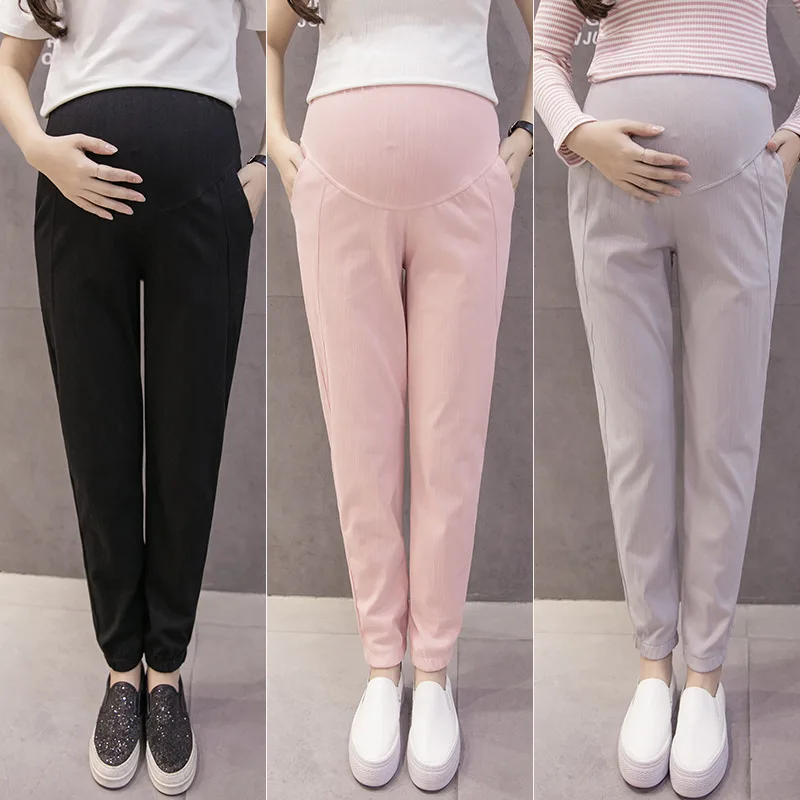 Для беременных Для женщин леггинсы весна для беременных шаровары Pregancey модные поддежка живота брюки Pantalones De Mujer Embarazada