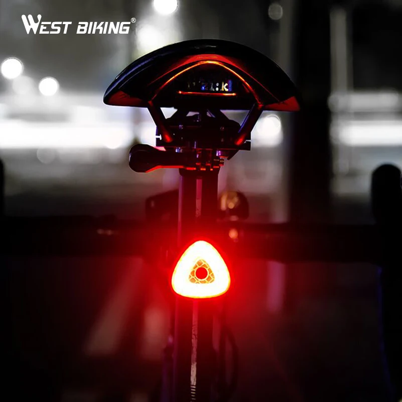 WEST BIKING велосипед задний светильник вспышки Горный Дорожный хвост Автоматическое