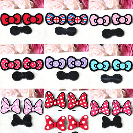 

Hot Sale ! 50pcs Bow tie Mixed Resin Flatbacks Planar Resin Crafts for DIY Home Decoration Accessories H-36
