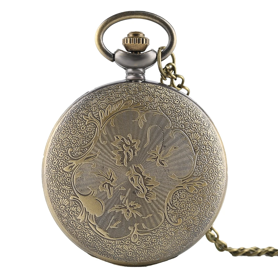 Bronze Antique Vintage Spider Web Hollow Pendant Necklace Quartz Pocket Watch Men Women Unique Sweater Necklace Steampunk Watch 2017 (2)