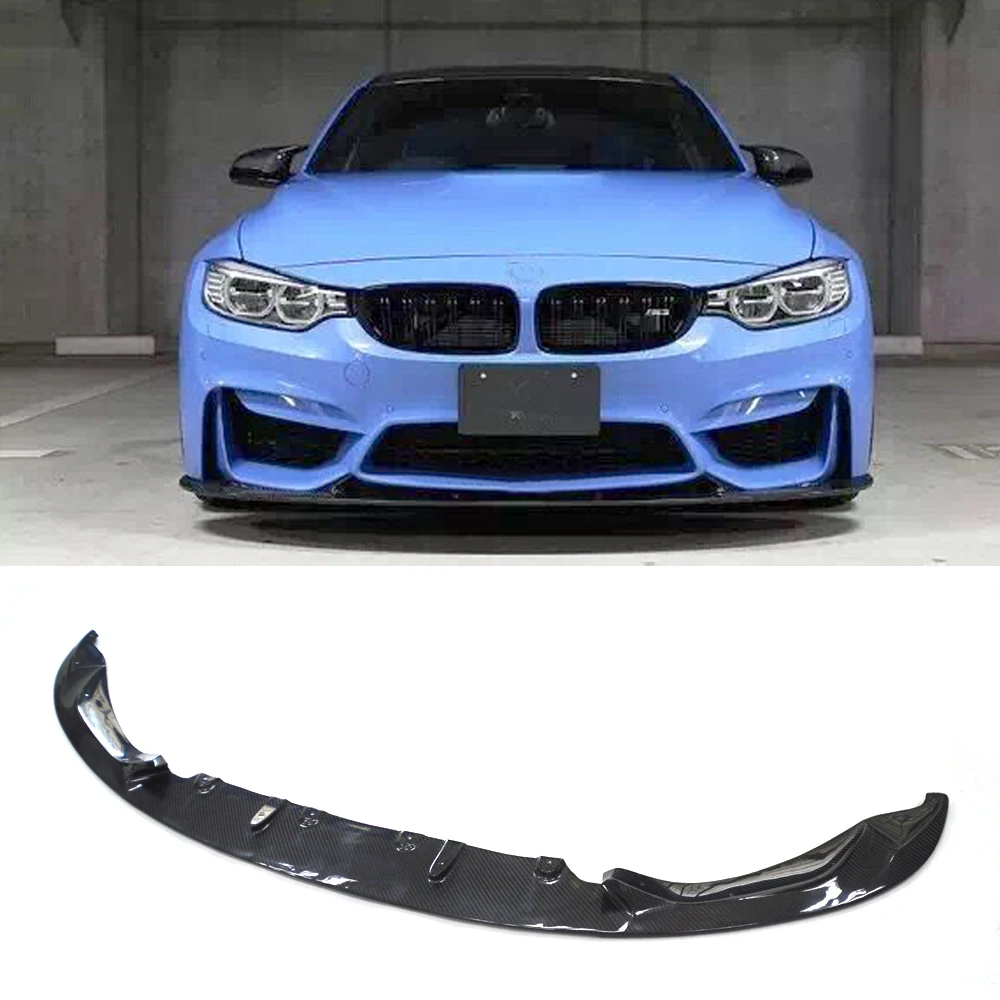 F82 M4 Car Styling Carbon Fiber Body Kit Front Bumper Lip for BMW F82