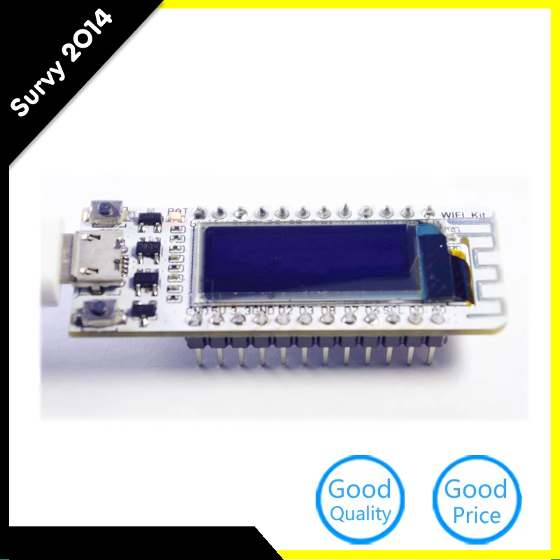 

0.91'' ESP8266 WIFI Chip 0.91 inch OLED CP2014 32Mb Flash ESP 8266 Module for NodeMcu