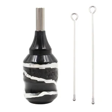 32 мм серая рукоятка из алюминиевого сплава трубки картридж насадки для тату татуировки трубки для картриджей иглы татуировки