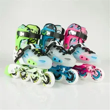 Стоит покупать! Детская обувь роликов спортивные детские тапки Размеры Сменные розовый зеленый синий 29 ЕВРО 40 адаптированы светодиодный Flash