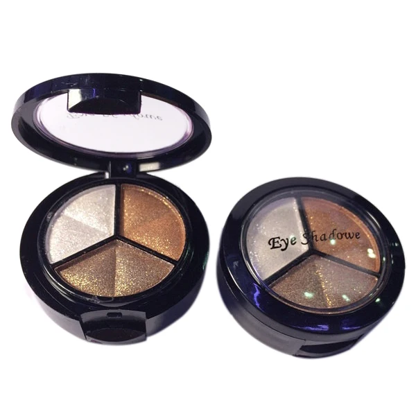 

Smoky Cosmetic Set 3 Color Natural Matte Eyeshadow Makeup Tool Palette Naked Nude Eye Shadow Glitter #3 coffee color,white,brown