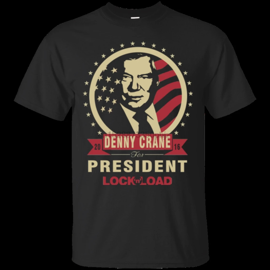 Мужская футболка Denny Crane The President Lock n Load крутая Повседневная с надписью pride Новая