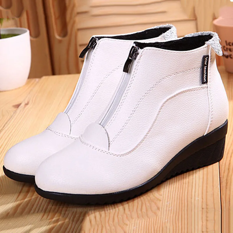 

2017 Women's Boots Winter Shoes Women Shoes Winter Shoes High Quality ankle Boot hidden heel