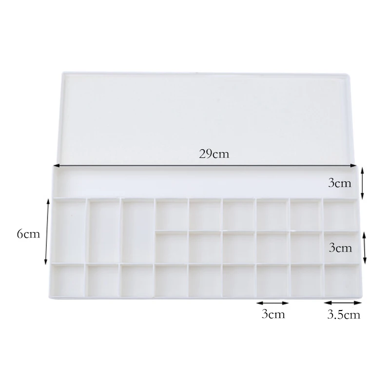 

Art Alternatives Removable Clamshell Paint Tray Plastic Small Color Palette Artist Watercolor Painting Supply Painting Tool