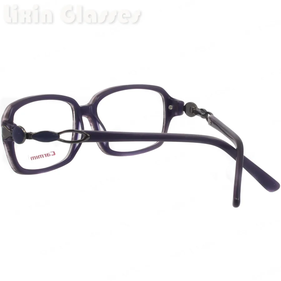 Фиолетовый негабаритных Леди Hand Made Рамки Италия дизайнер для Для женщин Мода RX оптические очки Рамки 18485