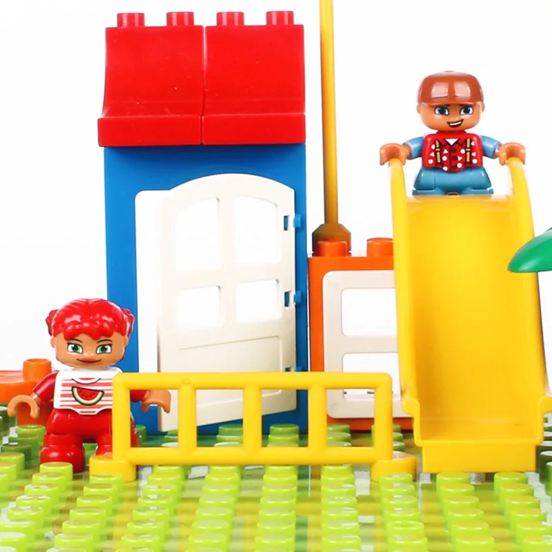 DIY Seesaw Building Blocks Bricks Accessories Home Furniture Sofa Bed Bath Compatible with Legoingly Duploe Toys for Children (24)