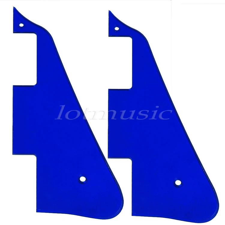 2PCS Electric Guitar Pickguard Blue Mirror Guitar Scratch Plate For Gibson LP Replacementplate