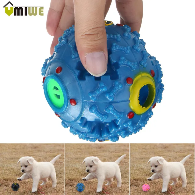 Non toxic Plastic Dog Toy Squeak Ball Safe Colorful Squeaky Balls Pet