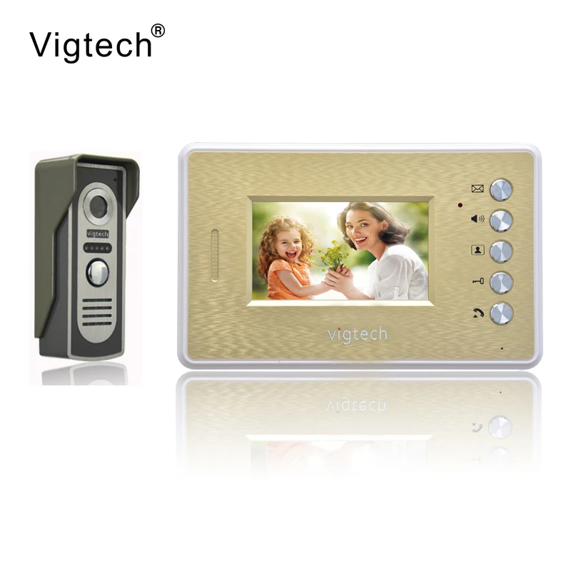 

Vigtech Home Wired Cheap 4.3' inch LCD Color Video Door Phone DoorBell Intercom System IR Night vision Camera FREE SHIPPING