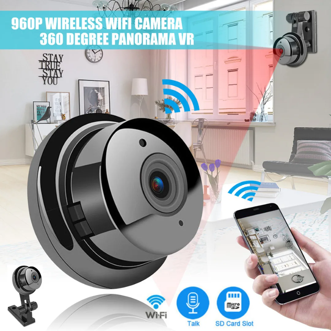 Mayitr 1pc Mini Full HD 1080P Camera E06-2 Professional Wireless Wifi Home Security IP Camera Monitor Night Vision Camcorders