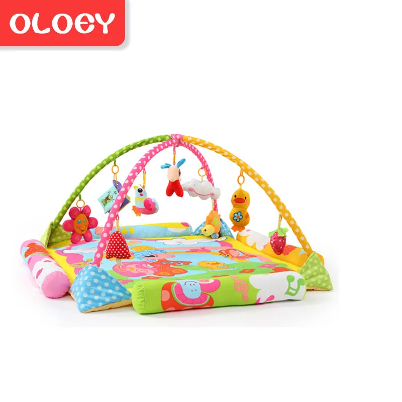 Мягкий детский игровой коврик Oloey музыкальный развивающие игрушки для