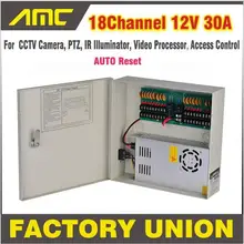 CCTV Блок питания 18 каналов 12 В 30A Поддержка PTZ ИК осветитель контроль доступа для 18CH DVR CCTV камера источник питания