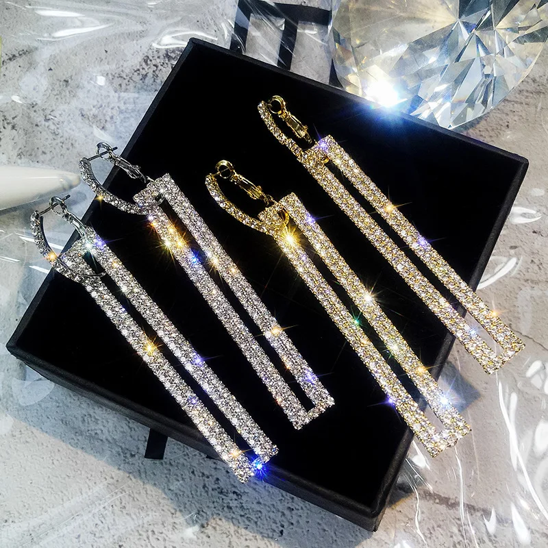 

Vintage Acrylic Statement Drop Earrings for Women 2019 Fashion Jewelry Korean Metal Geometric Gold Hanging Dangle Earring