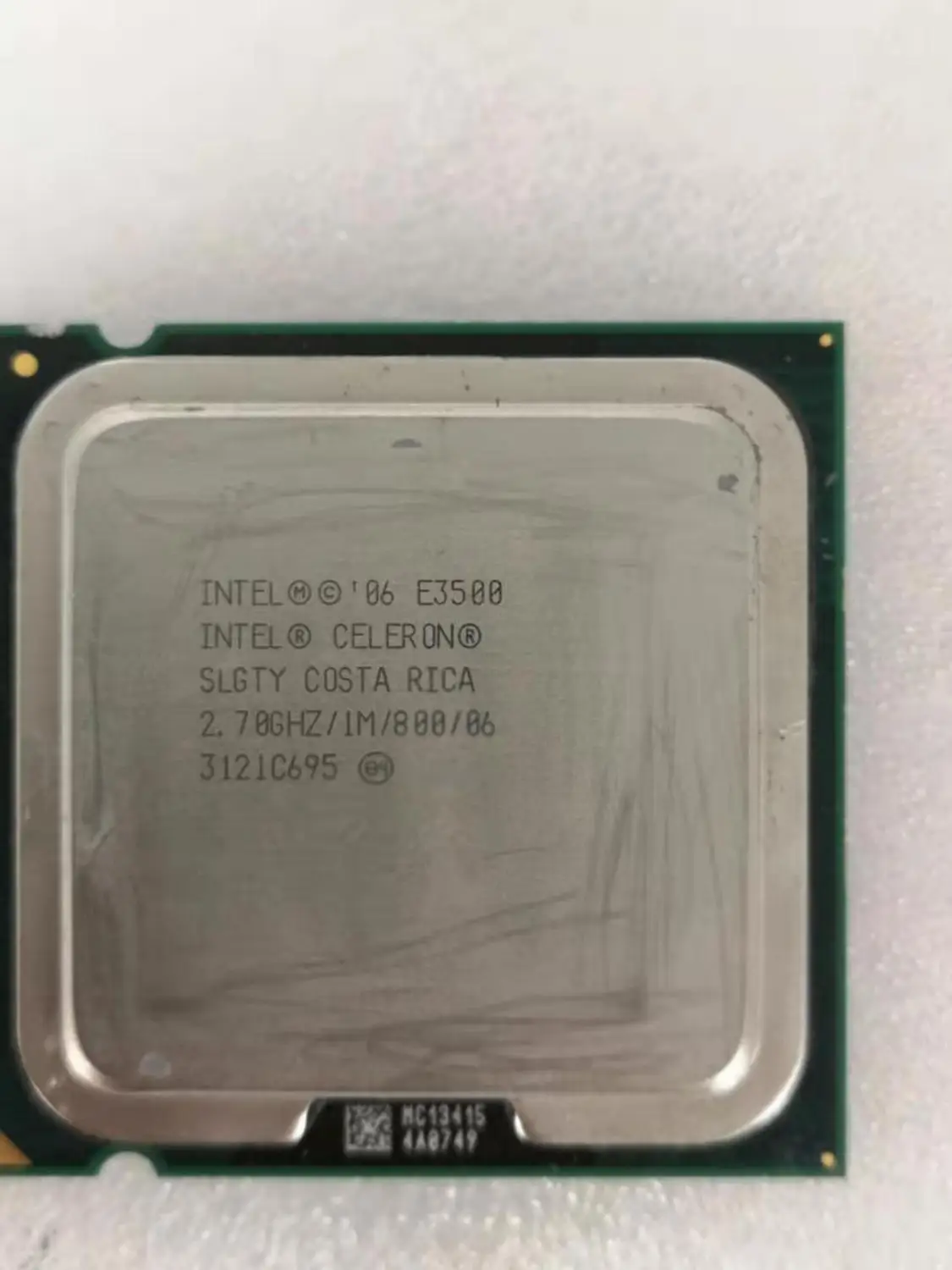 Intel Core 2 Duo E3500 настольный процессор двухъядерный 7 ГГц 1 МБ кэш FSB 800 МГц LGA 775 E 3500