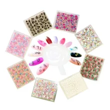 Makartt 10 упаковок/партия 50 x 3D стикер для ногтей s Наклейка для ногтей маникюр смешанный цвет самоклеющиеся Цветочные украшения набор B0172X