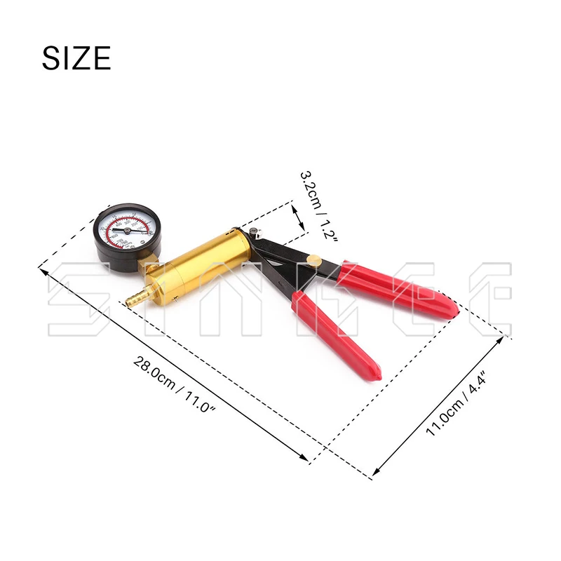  Hand Held Brake Bleeder Tester Set Bleed Kit Vacuum Pump Car Motorbike Bleeding SK1269