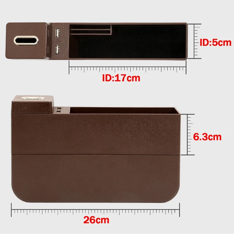 Audew Универсальный двойной USB интерфейс автокресло Catcher хранения левая/правая сторона Многофункциональный органайзер для хранения
