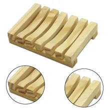 Держатель для мыла для ванной комнаты кухонная Чистящая подставка для мыла бамбуковая деревянная дренаж для мыла коробка