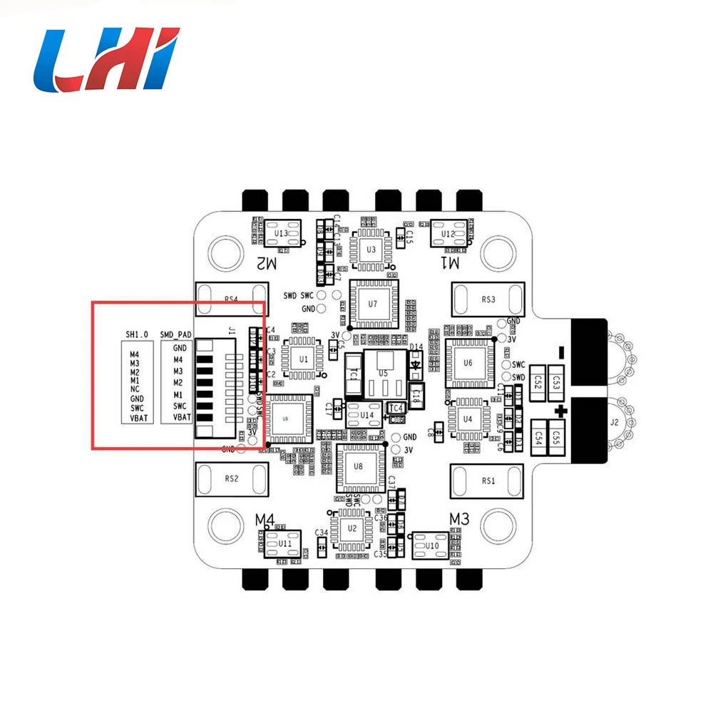 Контроллер полета Bardwell F4 V2 AIO Stack с BLHeli_32 4 в 1 3 6s 32Bit 30A бесщеточный ESC для FPV RC
