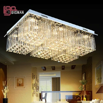 

Modern Crystal Ceiling Lights For Living Room luminarias para sala plafon led Crystal Ceiling Lamp Fixtures For hotel