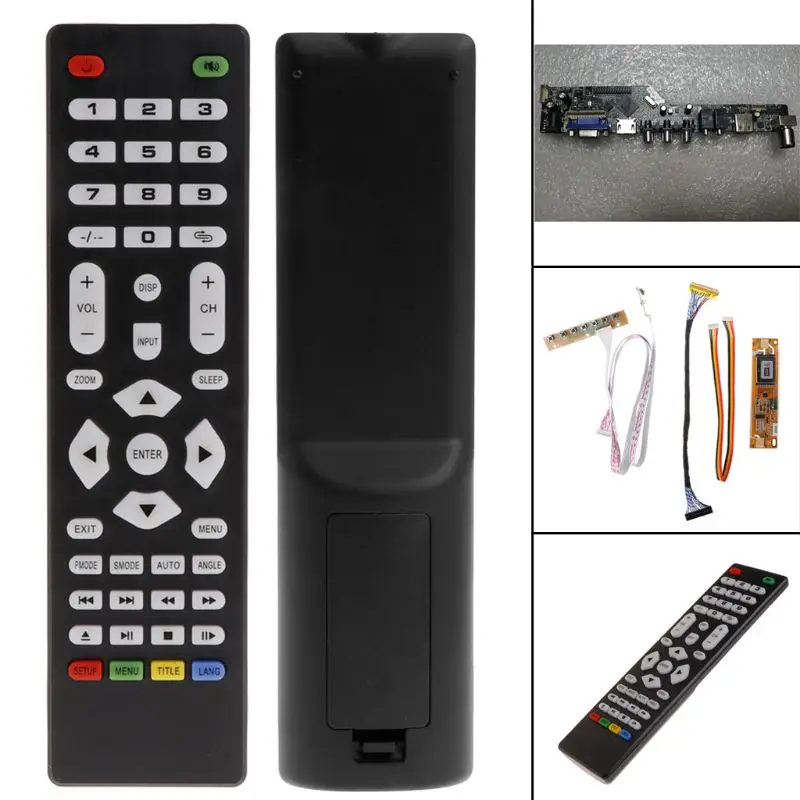 V56 Универсальный ЖК телевизор плата драйвера ПК/VGA/USB интерфейс + 7 ключ LVDs кабель