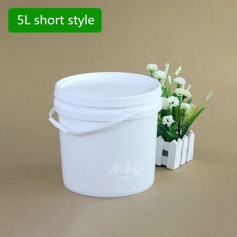 5PCS/set 5L PP Plastic Bucket with Handle and Lid Food Grade plastic Packaging container for water/fruit/Cultivated plants 5PCS/set 5L PP Plastic Bucket with Handle and Lid Food Grade plastic Packaging container for water/fruit/Cultivated plants