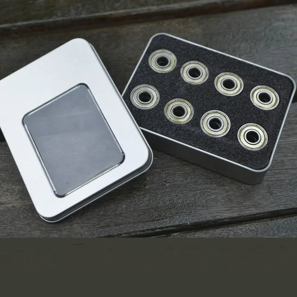 

Free Shipping 16pcs/pair Skateboard Bearings 608ZZ ABEC-7 Chrome Steel Roller Skate Bearings Ice Skate Bearings