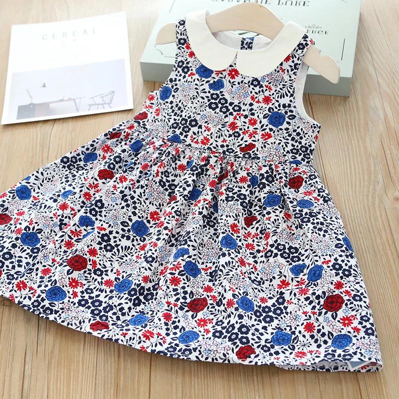 

Blue and Red Flowers Covered Doll Dress Children Brought Beauty China Suppliers O Casual Kids Clothes