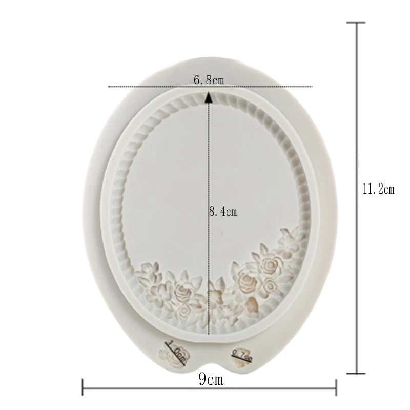 1 шт. цветы рамка силиконовая форма Рождественский торт кайма для мастики формы украшения торта инструменты форма для шоколадной мастики