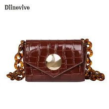 DIINOVIVO, роскошная женская поясная сумка, модные фирменные сумки, винтажная Женская поясная сумка, женская маленькая поясная сумка для девочки, WHDV0001