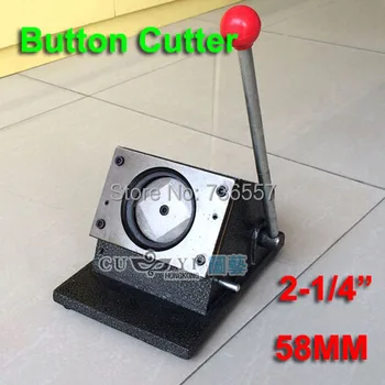 

58mm NEW Heavy Duty Manual 2-1/4" Multi Sheets Stand Paper Graphic Punch Die Cutter for Pro Button Maker
