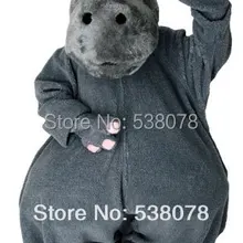 Серый Речная лошадь ростовой костюм бегемота взрослый размер символ «Герой мультфильма» маскотта карнавальный Косплей нарядное платье SW1178